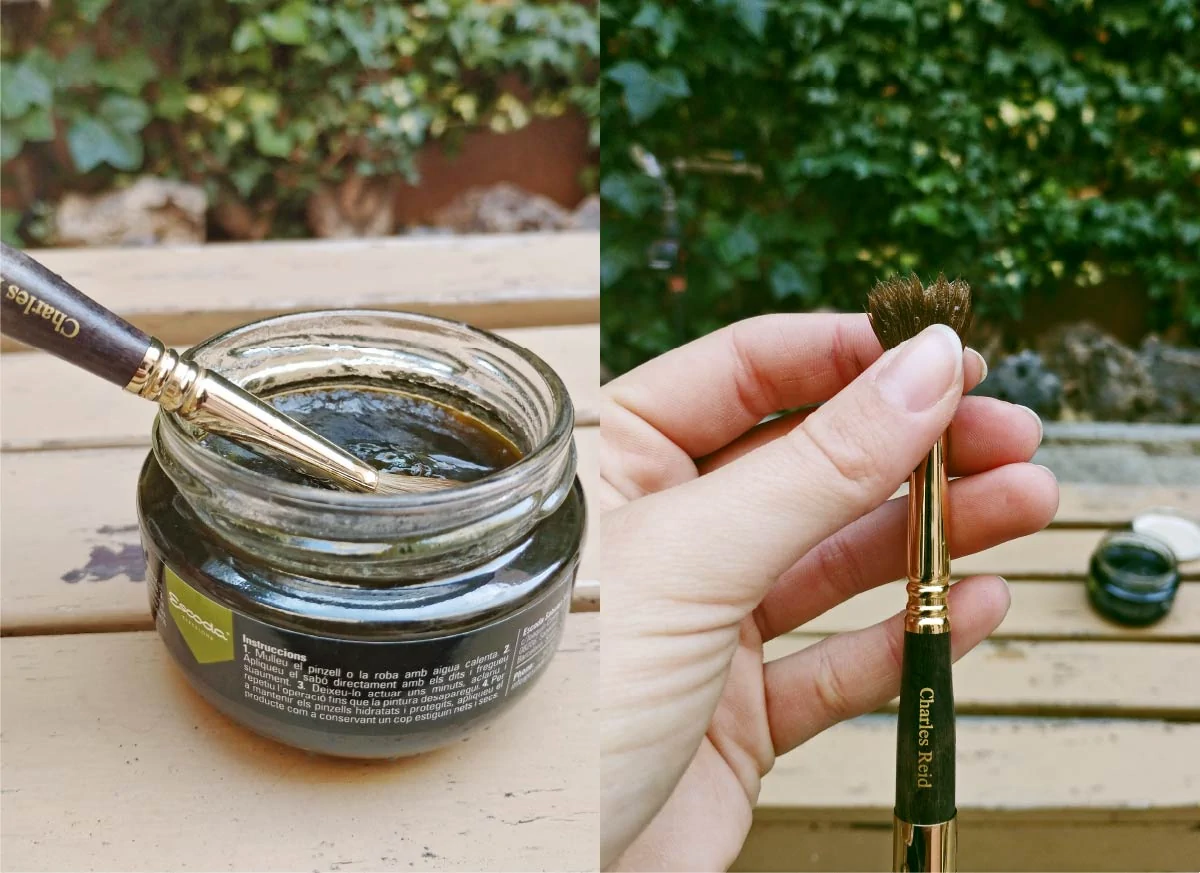 acondicionador en crema para pinceles